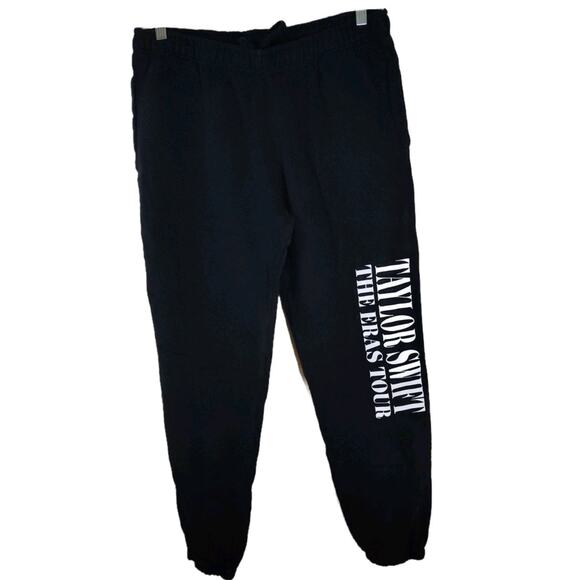 Taylor Swift Black The Eras Tour Women's Jogger Sweatpants Size XL Official Merc - Picture 1 of 4